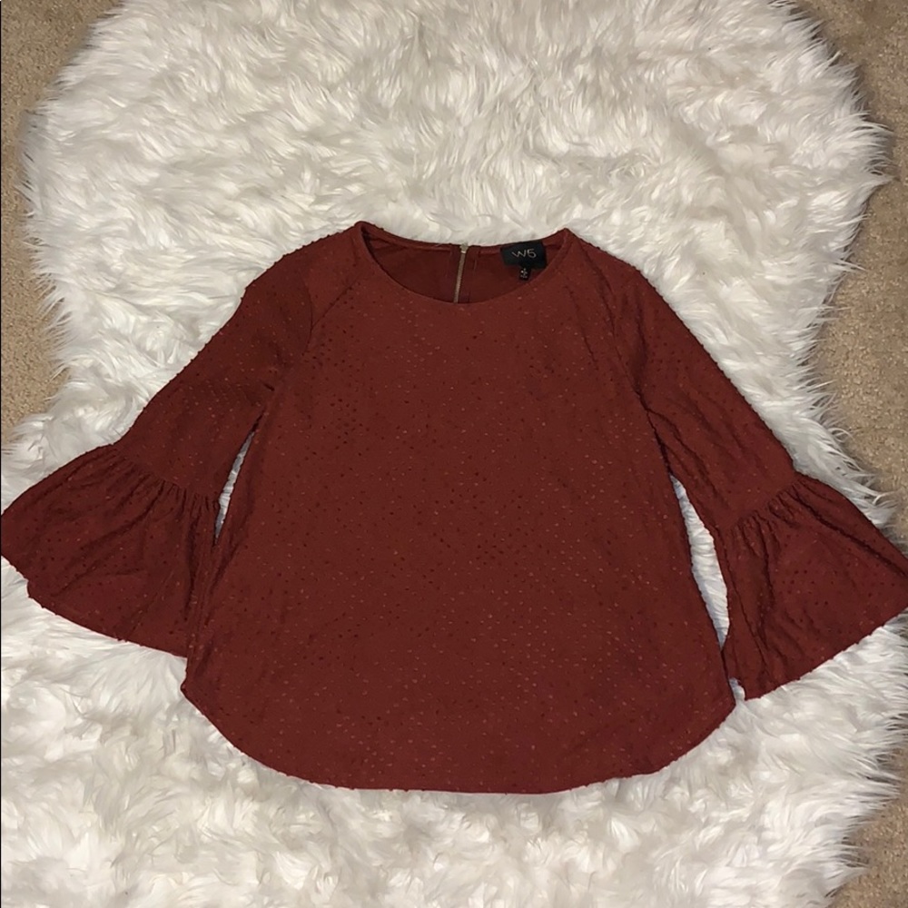 Bell Sleeve Printed Top